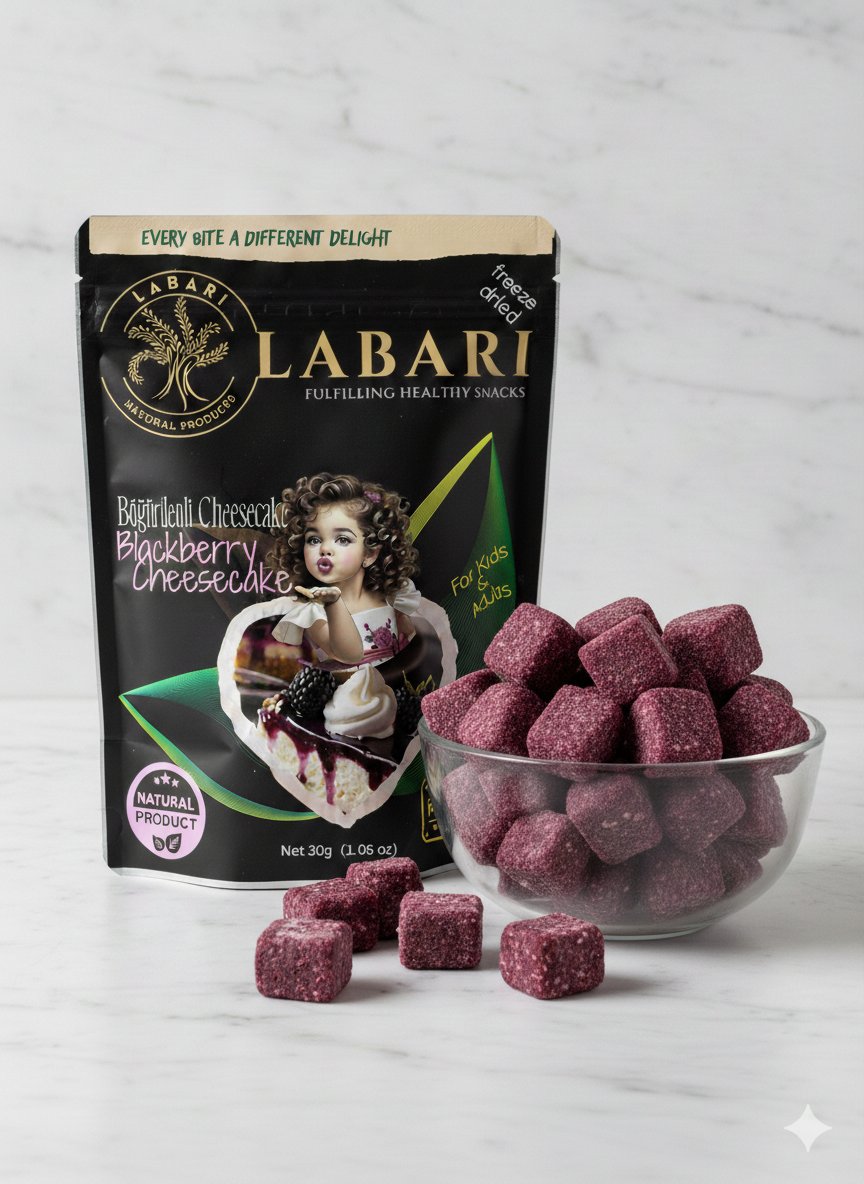 Labari Dondurularak Kurutulmuş Böğürtlenli Cheesecake 30 gram