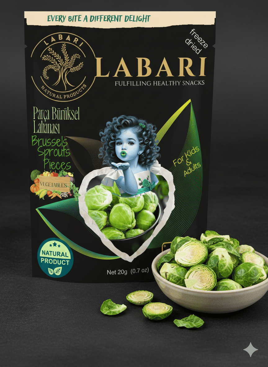 Labari Dondurularak Kurutulmuş Brüksel Lahanası 20 gram