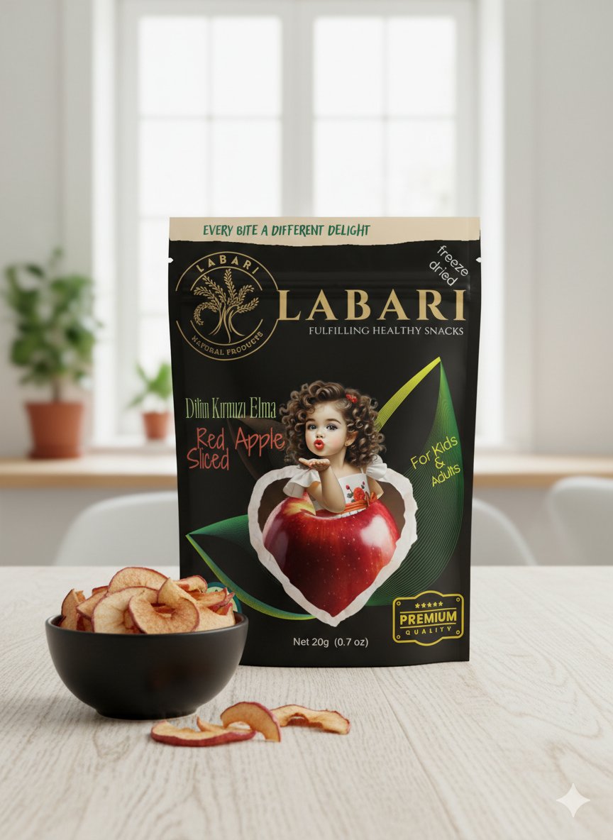 Labari Dondurularak Kurutulmuş Elma Dilimleri 20 gram