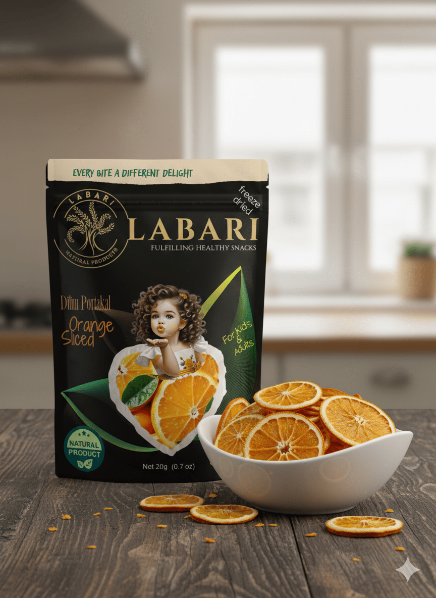 Labari Dondurularak Kurutulmuş Portakal Dilimleri 20 gram