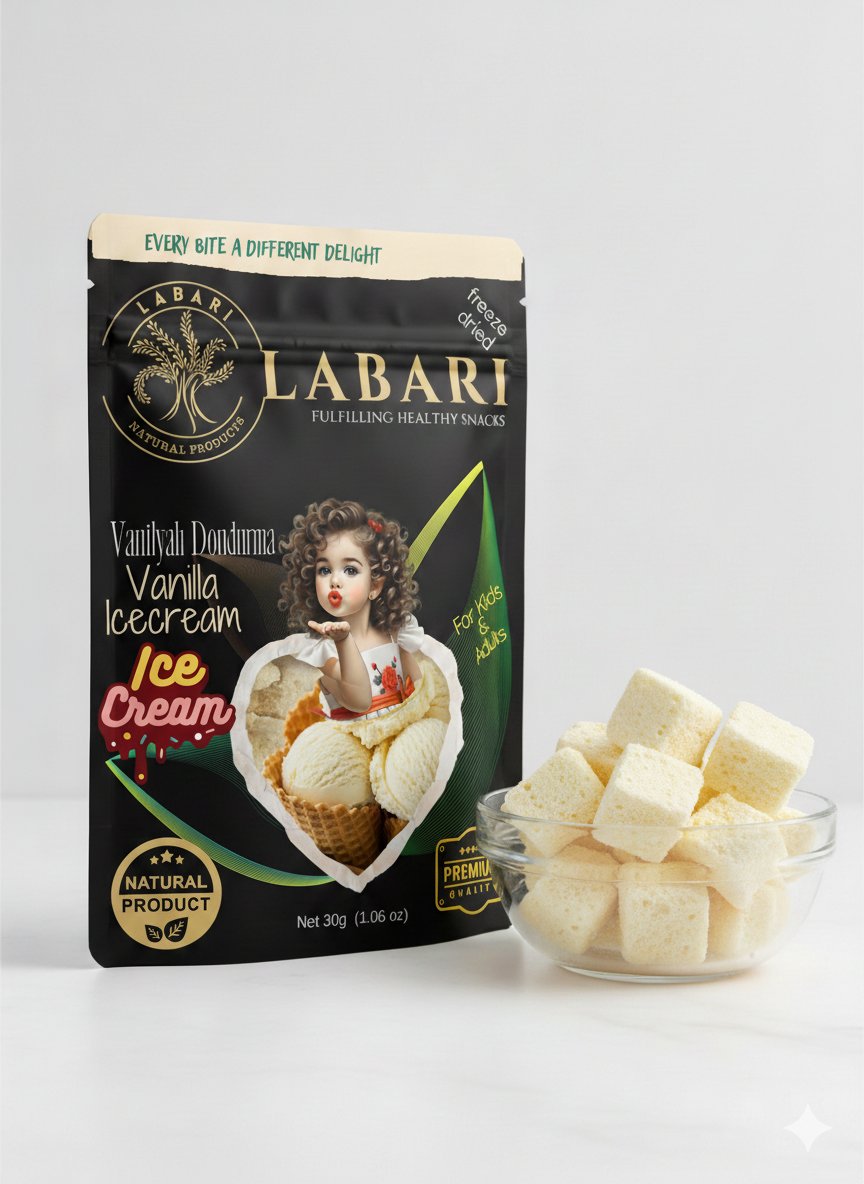 Labari Dondurularak Kurutulmuş Vanilyalı (Sade) Dondurma 20 gram