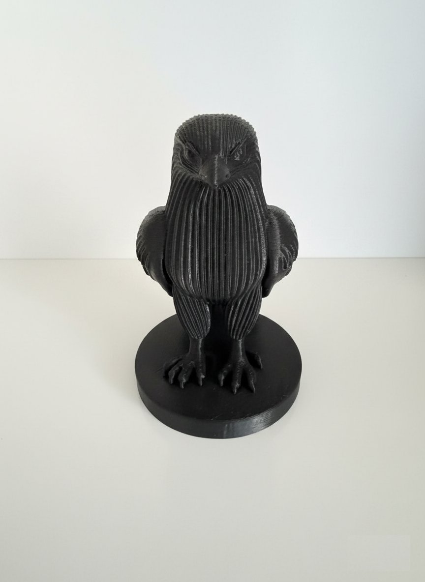 Labari Kartal Figürü 10 cm Siyah