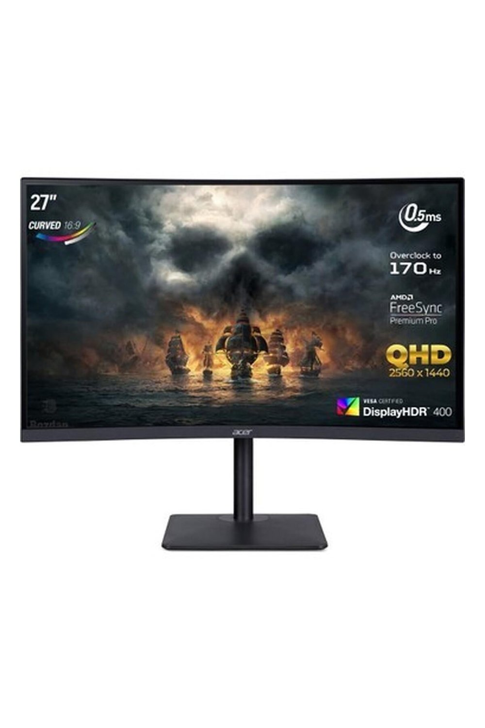 Acer Nitro XZ273UP 27” 170Hz 0.5ms (Hdmı+Display) Freesync Premium QHD Curved Monitör UM.HX3EE.P25