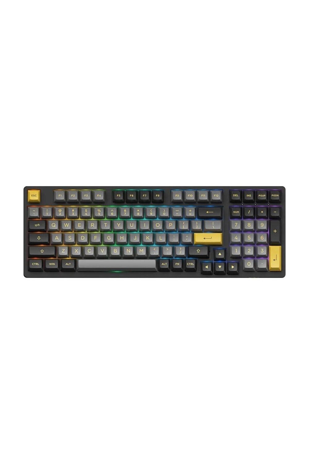 AKKO 3098B Plus Black – Gold RGB Kablosuz Hotswap Mekanik Gaming Klavye