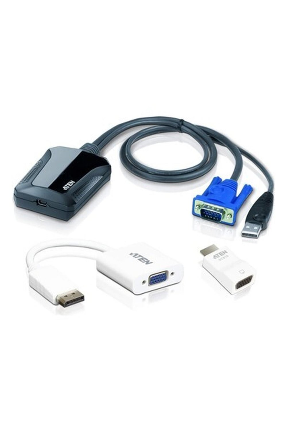 Aten CV211CP Laptop USB To VGA HDMI Dısplay Port Konsol Adaptörü Kiti