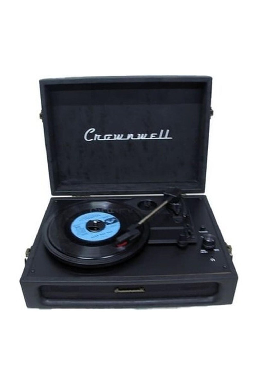 Crown Well  Casablanca Nostaljik Pikap Bluetooth Kulaklı Hoparlör 33-45-78 Lik Taş ve Plastik Plak Çalar