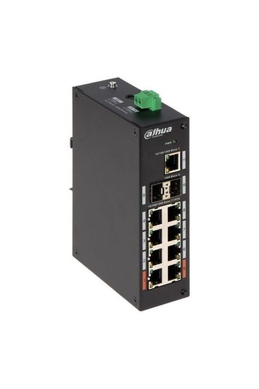 Dahua 8port Full Poe PFS3211-8GT-120-V2 Gıgabıt Yönetilemez Endüstriyel Switch