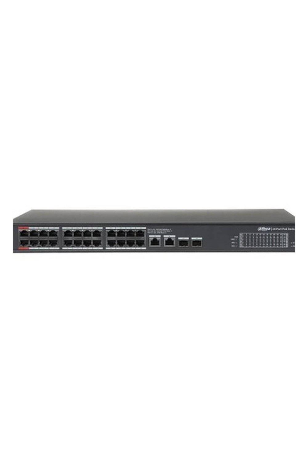 Dahua PFS3228-24GT-360, 24 Port, Gigabit, 24 Port Poe, 360W, +2 Port Combo Sfp, +2 Port Gigabit Uplink, Rack Mount Switch