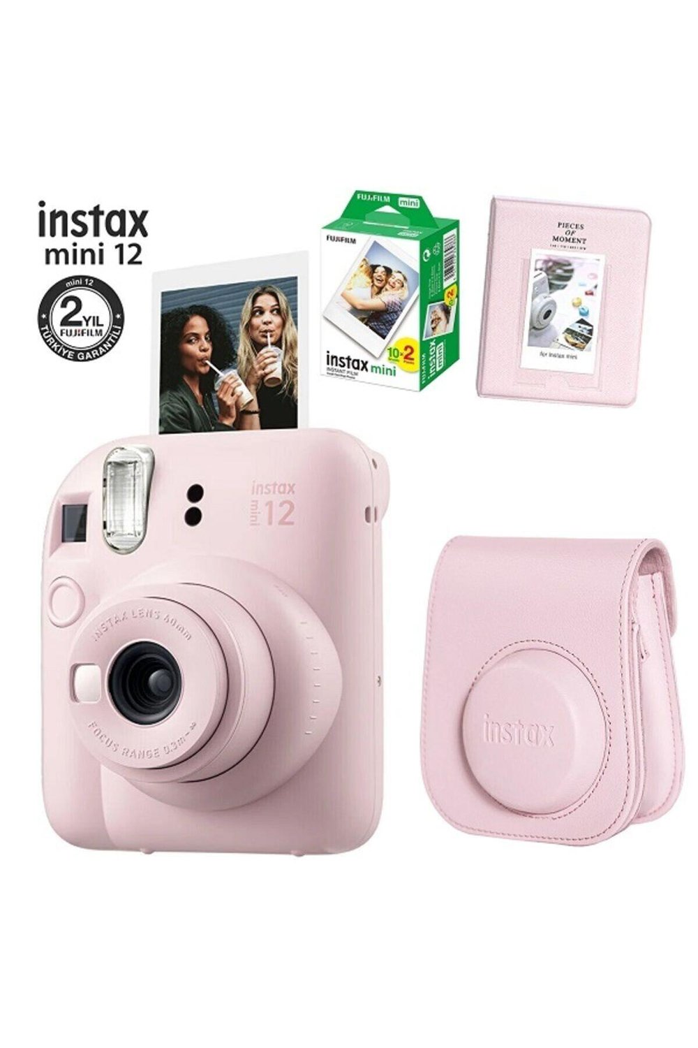 Fujifilm Mini 12 Fotoğraf Makinesi 10LU Film ve Pvc Albümlü Çantalı Seti 2