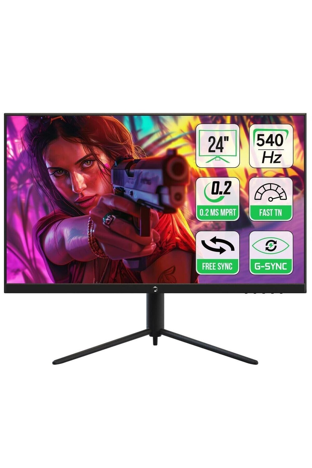 Gamepower 24″ Lucid S20 540Hz 0.2ms Flat Fast Tn Pivot Rgb Gaming Monitör