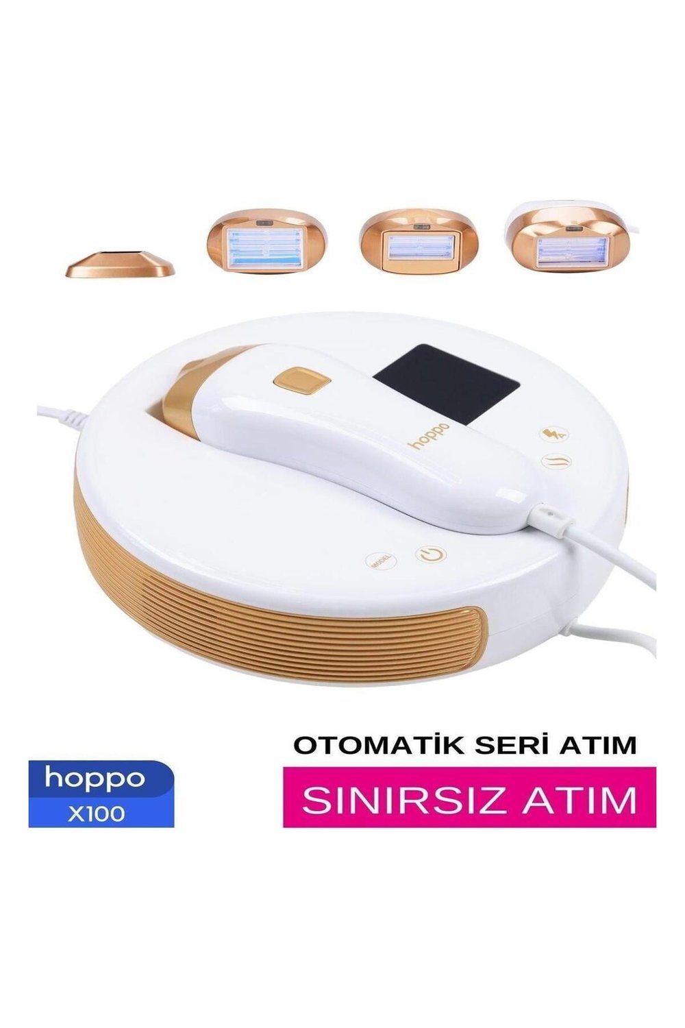 Hoppo X100 Ipl Buz Lazer Epilasyon Cihazı Sınırsız Atım 10 Kademe Ultra Güçlü