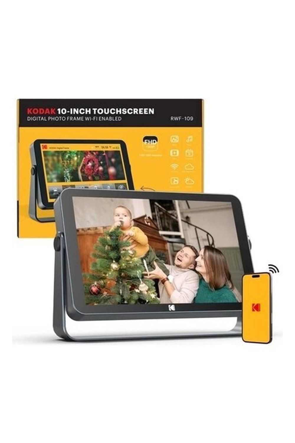 Kodak Kablosuz Dijital Fotoğraf Çerçevesi  Gri