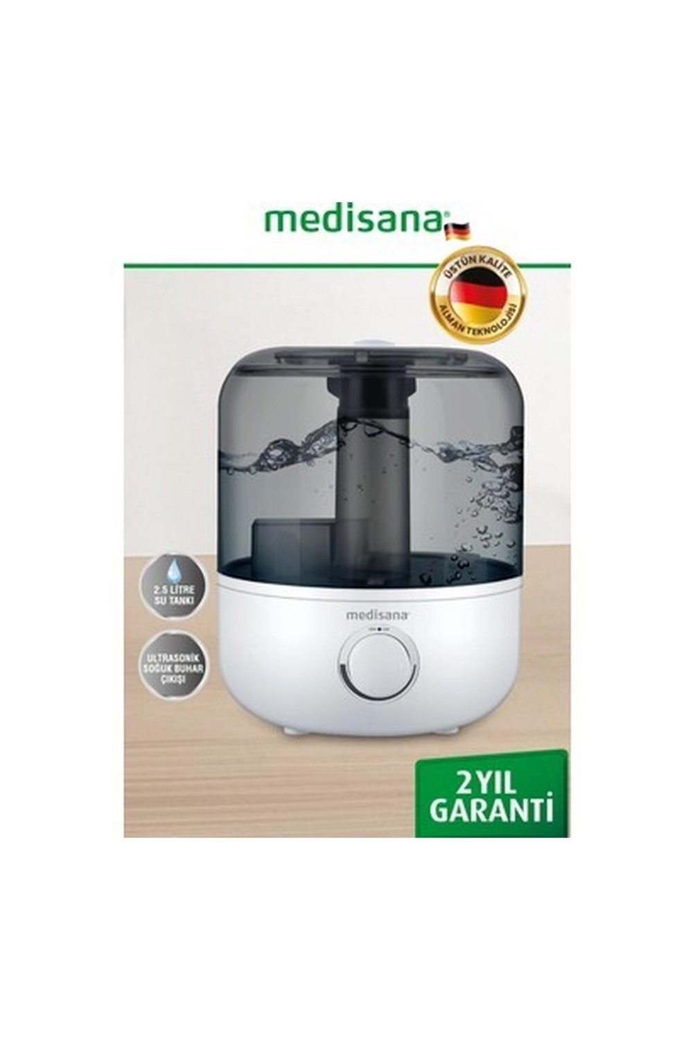 Medisana 45051 Aroma Fonksiyonlu 2.5l Buharlı Hava Nemlendirme Cihazı