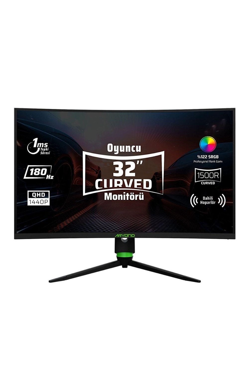 Monster Aryond A32 V2 32 180Hz QHD Curved Hoparlörlü Oyuncu Monitörü