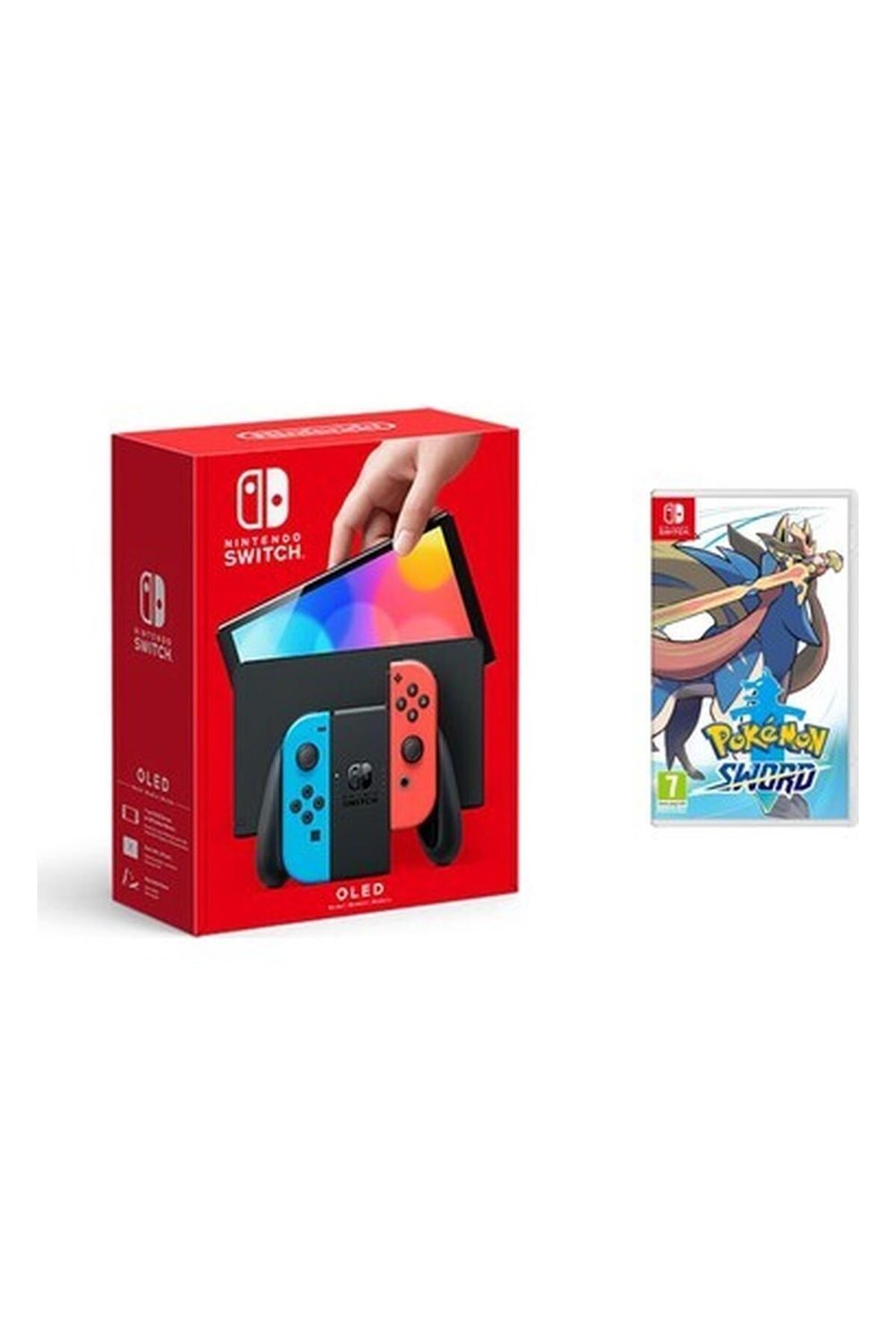 Nintendo Switch OLED Yeni Nesil Konsol 64GB + Pokemon Sword Oyunlu Bundle