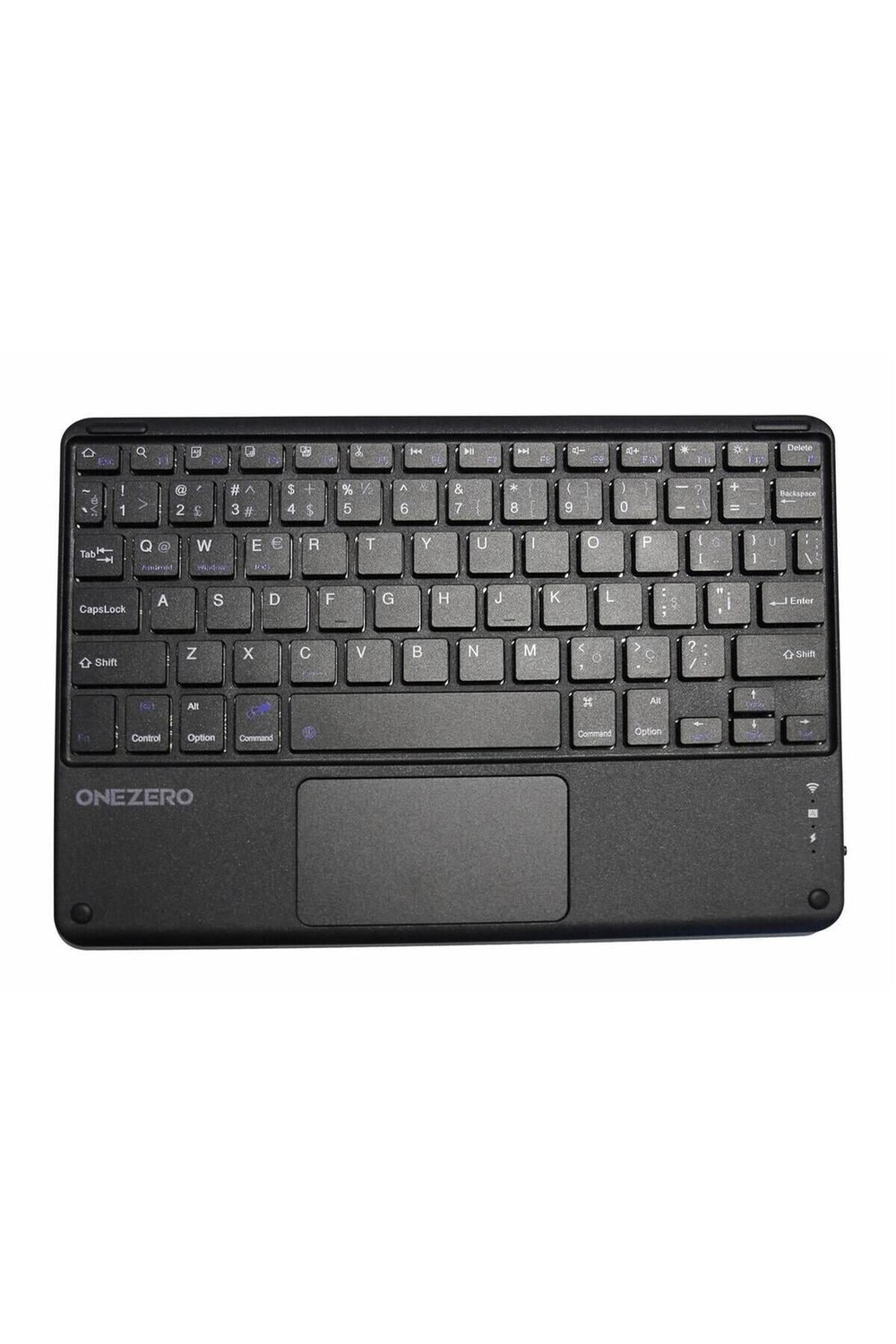 OneZero NO:103 Black Bluetooth Touch Pad Li Klavye Slim