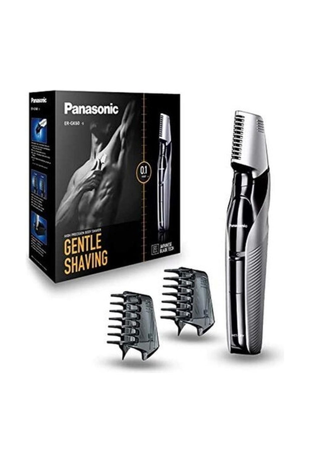 Panasonic ER-GK60 3 Parçalı Vücut Tıraş Makinesi Islak ve Kuru Tıraş Yüz ve Vücut