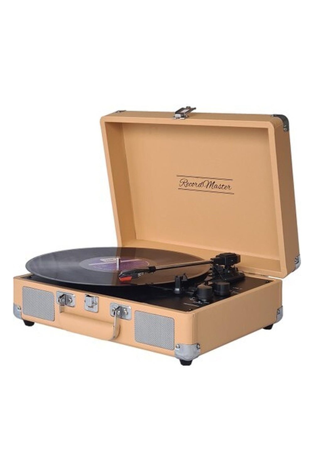 Record Master ST14012 Retro Pikap - Gün Batımı Sarı - Bluetooth ve Şarj Özellikli - Tüm Plakları Çalabilme