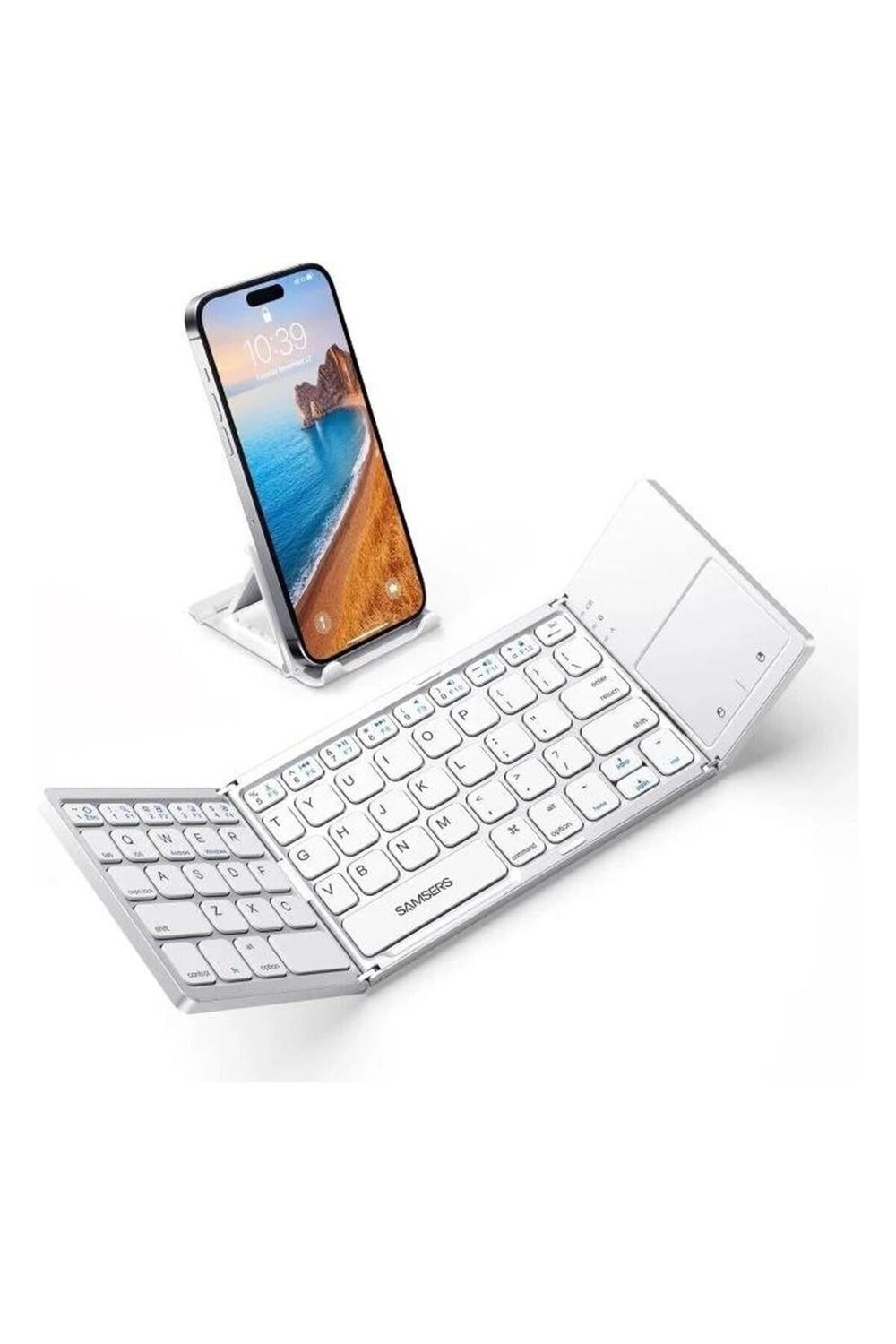 Samsung Samsers Touchpadli Katlanabilir Bluetooth Klavye Bt x 1 Frost Silver