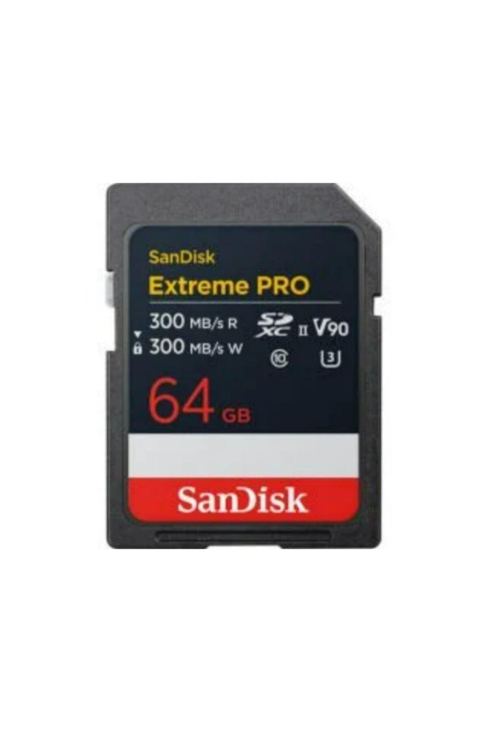 Sandisk Extreme Pro 64GB 300/300MB/S Sdxc V90 Uhs-Iı U3 8k/4k UHD Hafıza Kartı SDSDXDM-064G-GN4IN