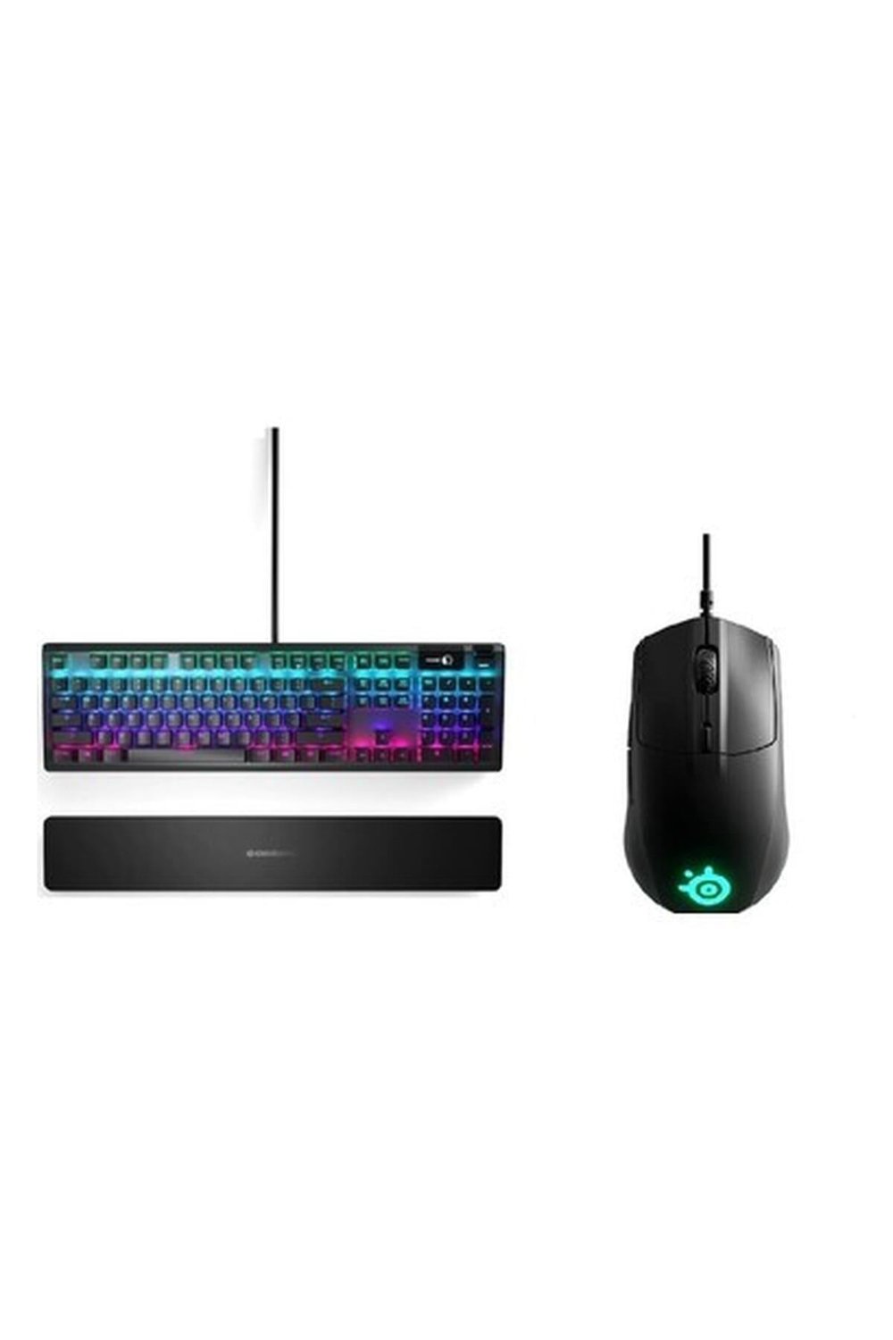 Steelseries Apex 5 RGB Oyuncu Q Klavye + Rival 3 Kablolu RGB Oyuncu Mouse