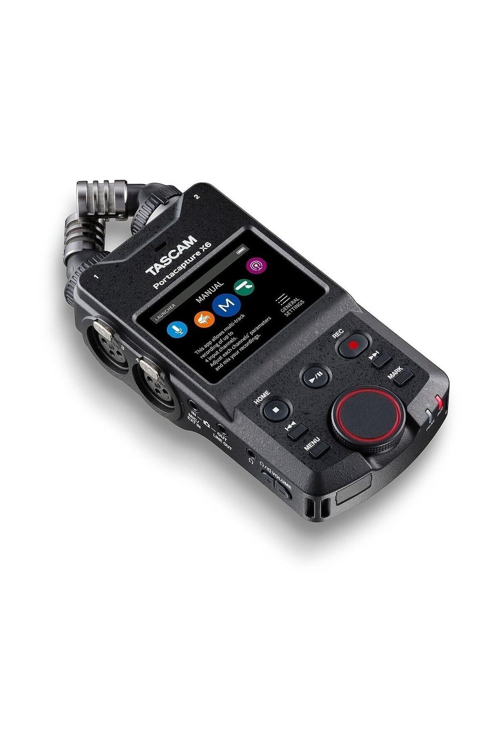 Tascam Portacapture X6 Dokunmatik Ekranlı Çok Kanallı El Tipi Kayıtçı Ak- Bt1 Bluetooth Adaptörlü