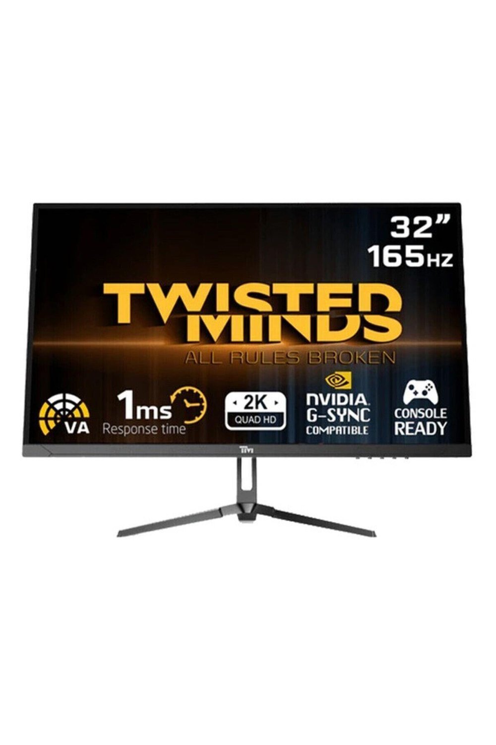 Twısted Mınds 32” TM32QHD165VA Qhd 165HZ 1ms HDMI Dp Hdr Fast Va Freesync/adaptıve-Sync Çerçevesiz Gamıng Monitör