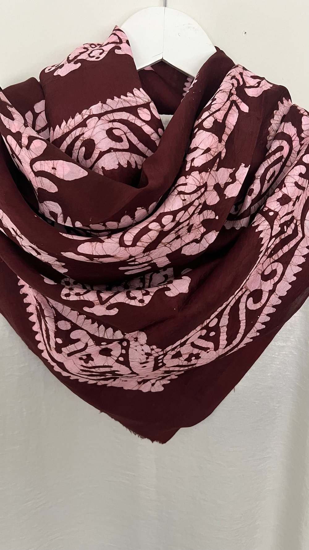 Bordo Kelagayi İpek Eşarp 150x150