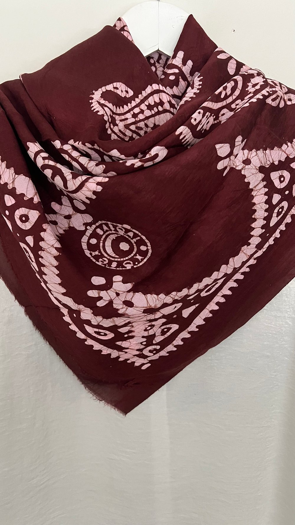 Bordo Kelagayi İpek Eşarp 150x150