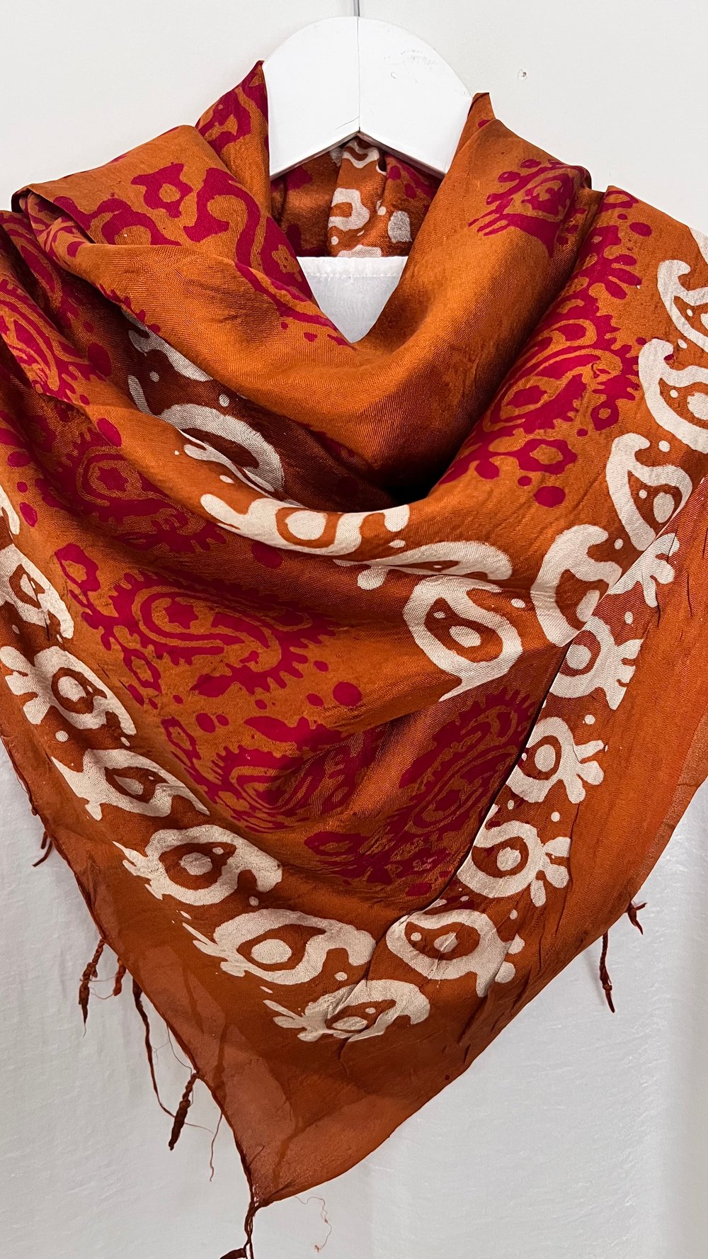 Bronz Kelagayi İpek Eşarp 170x170