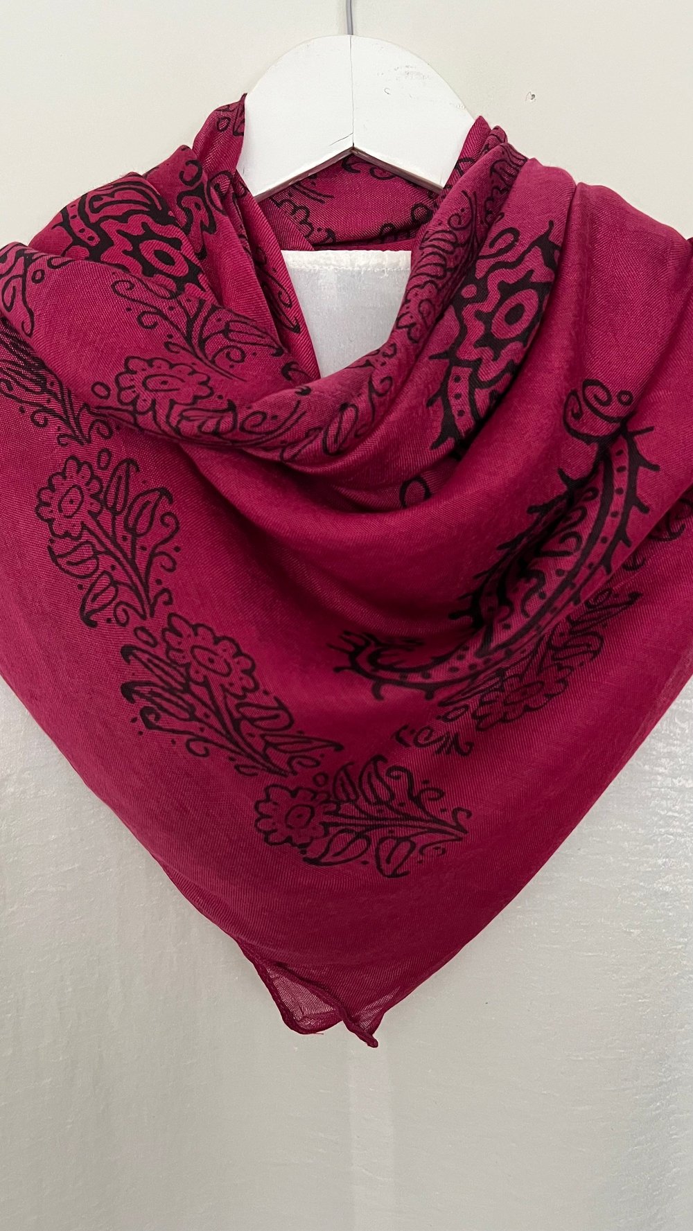 Fuşya Kelagayi Eşarp 130x130