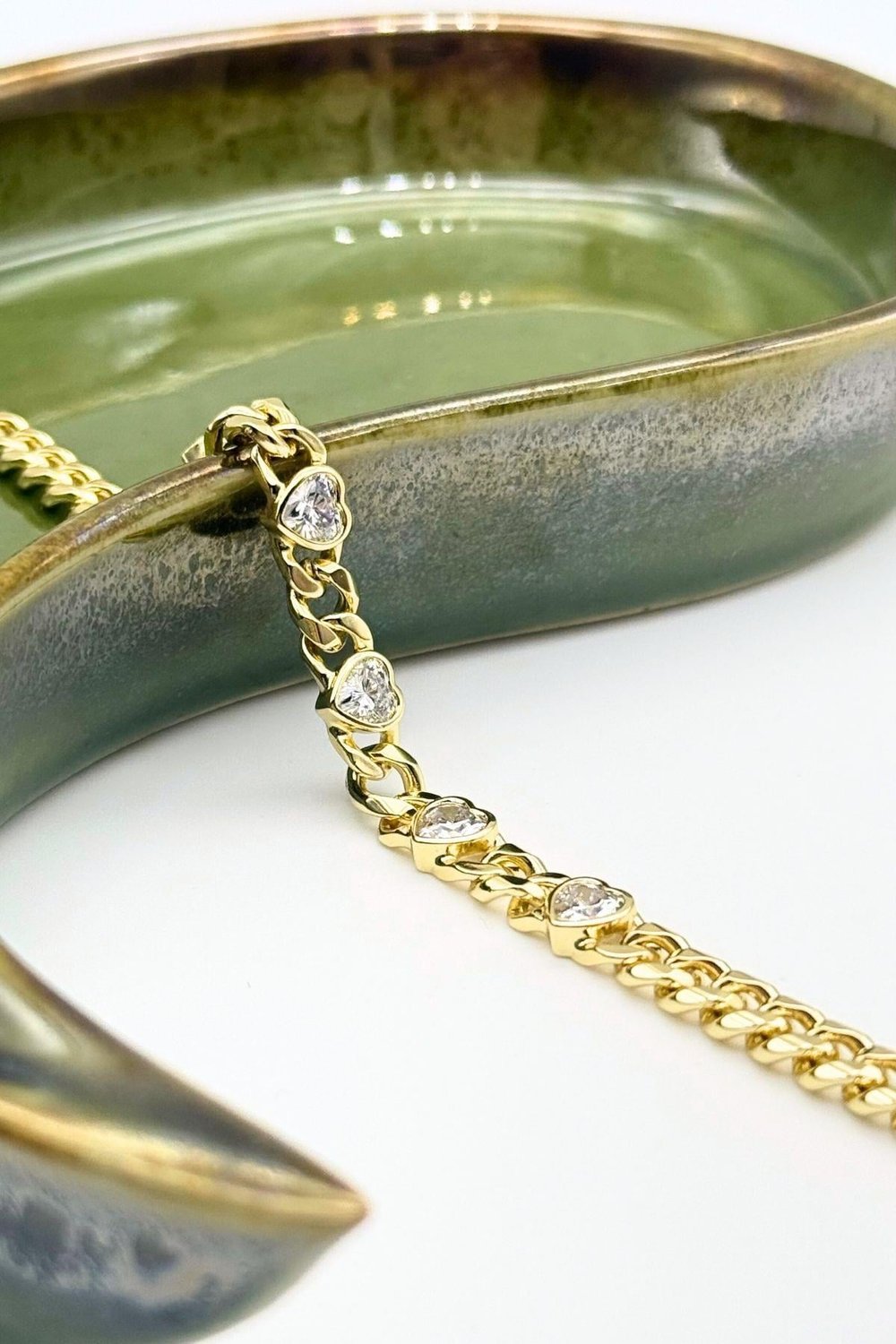 14K Heartline Bileklik