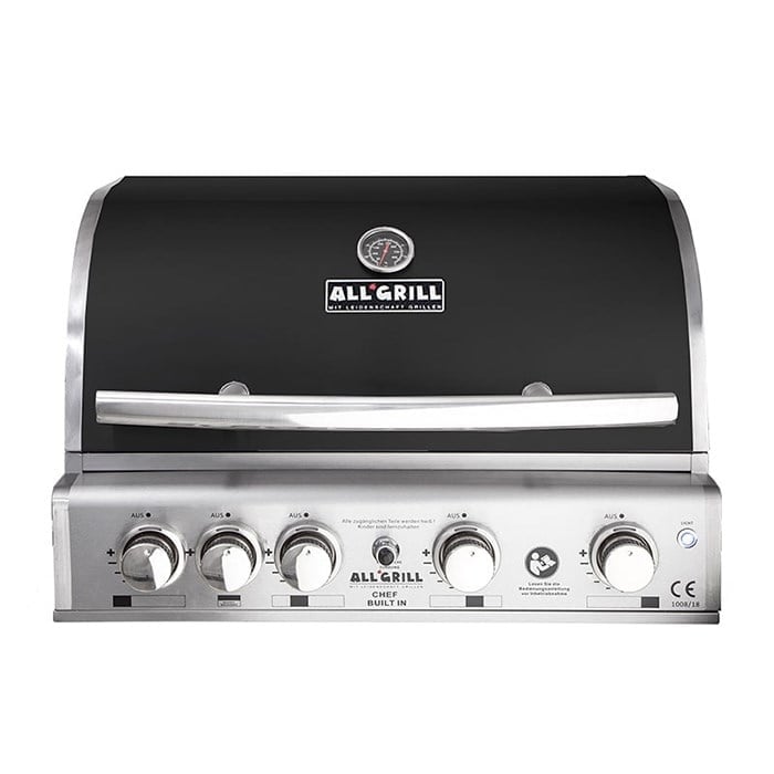 AllGrill Built-in Serisi  4 + 1 Gazlı Barbekü (Siyah)