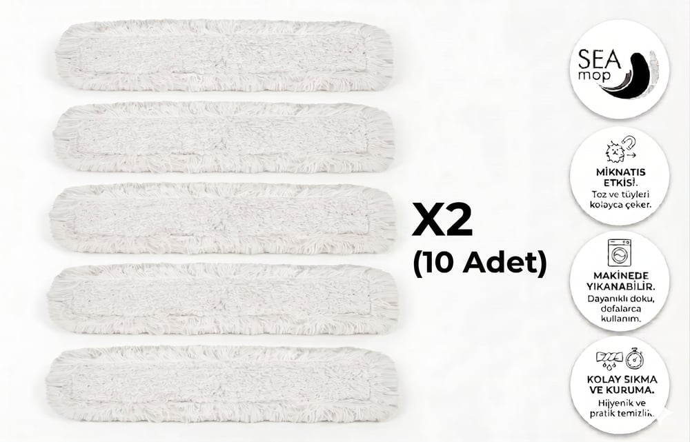 Eko Nemli Mop 80 Cm 10'lu