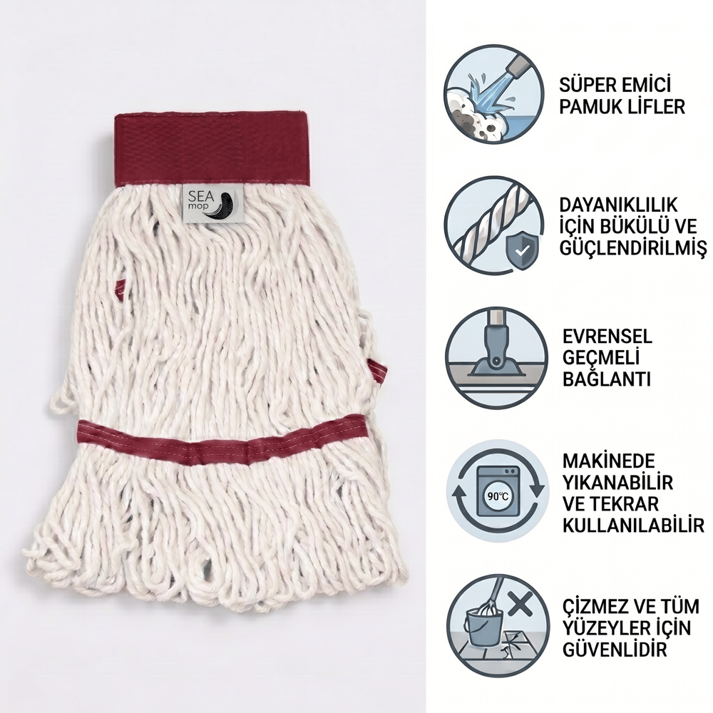 Extra Islak Mop Dar Ekru - 30x70  - 375 Gr