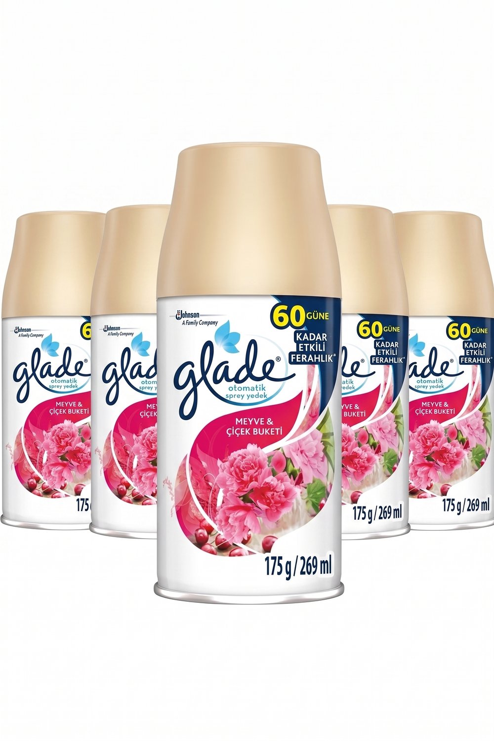 Glade Meyve&Çiçek Buketi Otomatik Sprey 269 Ml 5'li