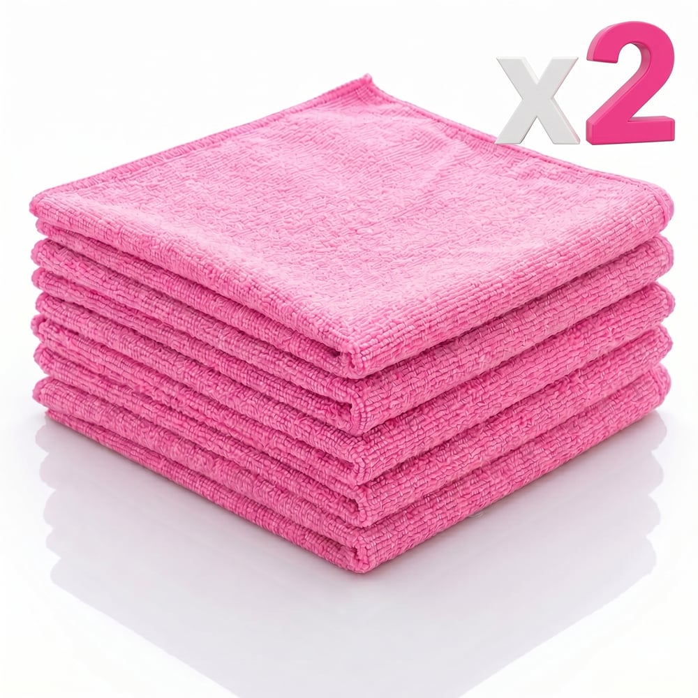 Mikrofiber Bez - 40x40 Pembe 10'lu
