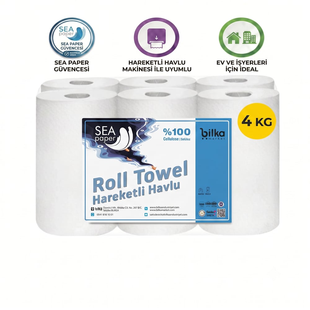 Sea Paper 4 Kg Hareketli Havlu 6'lı