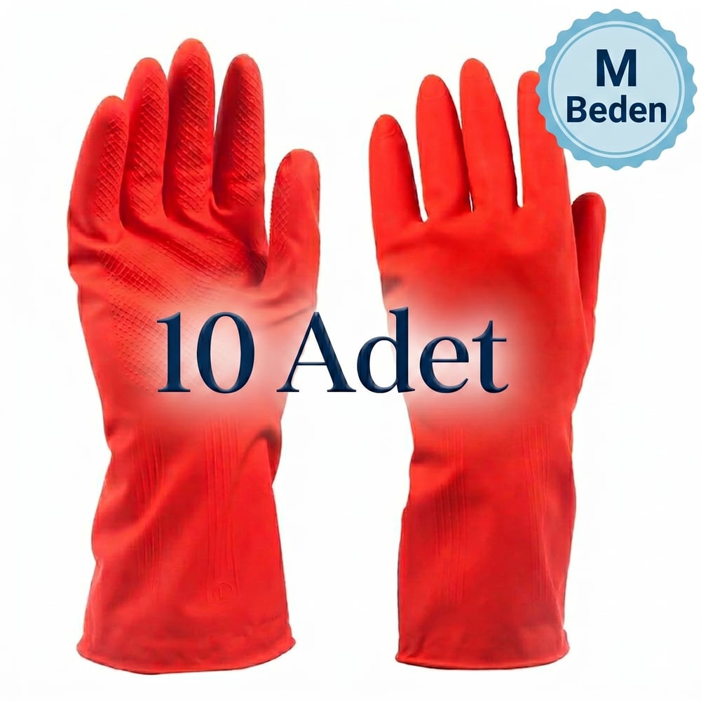 Temizlik ve Bulaşık Eldiveni (M) Beden 10 adet