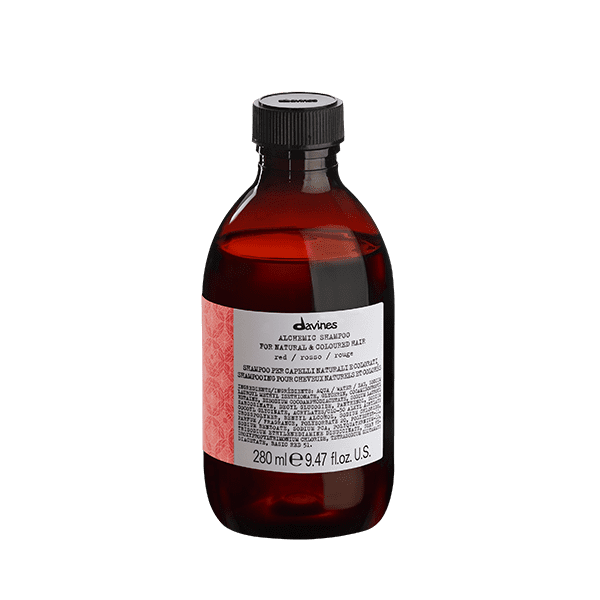Davines Alchemic Red Şampuan 280ml – Kızıl Saçlar İçin Renk Koruyucu Pigmentli Şampuan