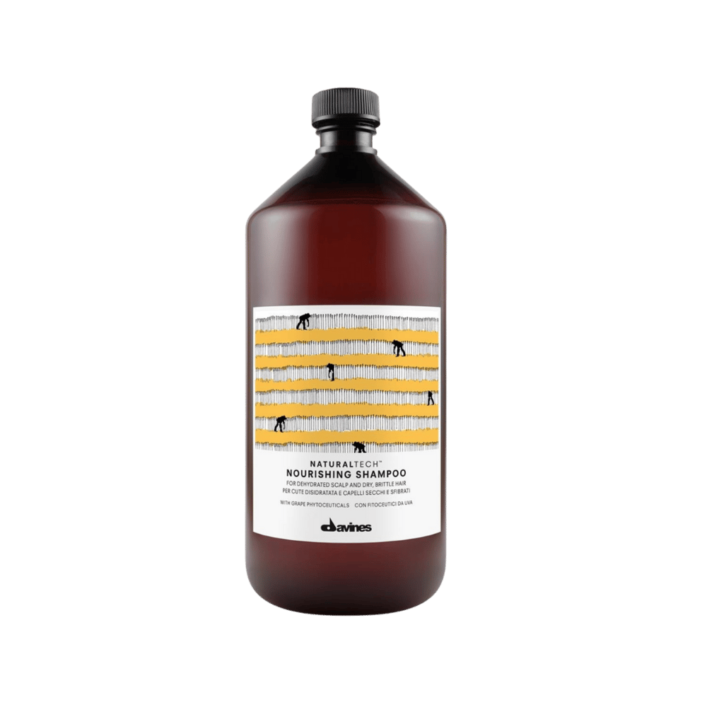 Davines Natural Tech Nourishing Şampuan 1000ml. – Kuru ve Yıpranmış Saçlar İçin Sülfatsız Bakım