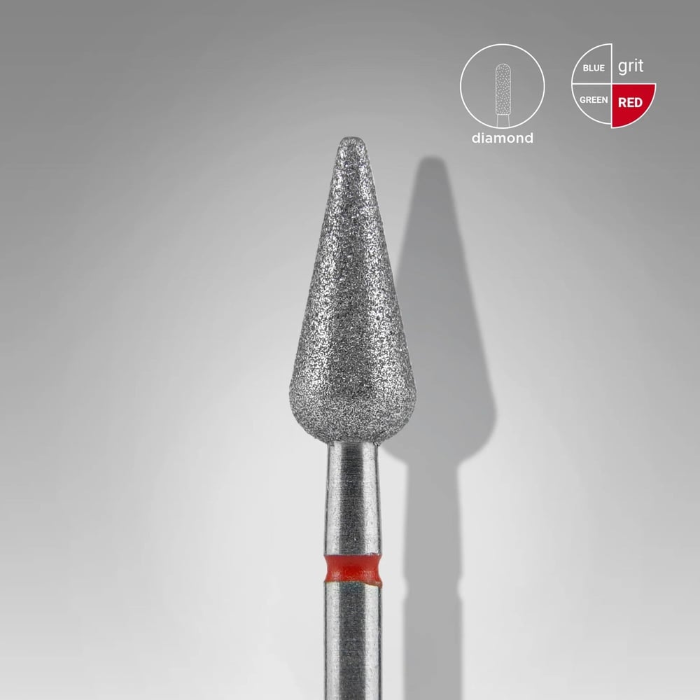 Freze UçlarıStaleks ProStaleks Pro Elmas Sivri Armut Freze Kırmızı FA100R050/12