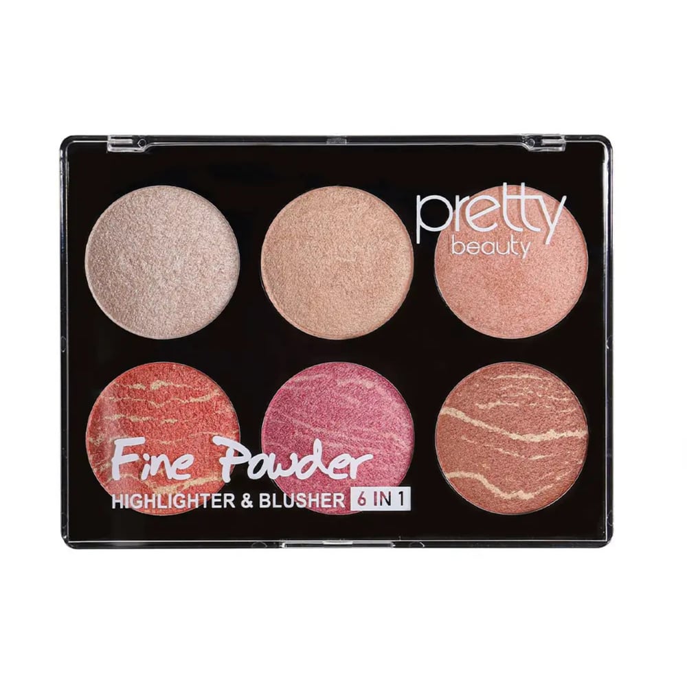 HighlighterPretty BeautyPretty Beauty Highlighter & Blusher 6in1 PB-426