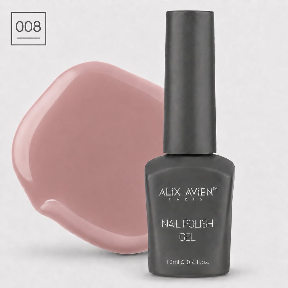 Klasik SeriAlix AvienAlix Avien Kalıcı Oje 12ml. 008 Pudra Pembe