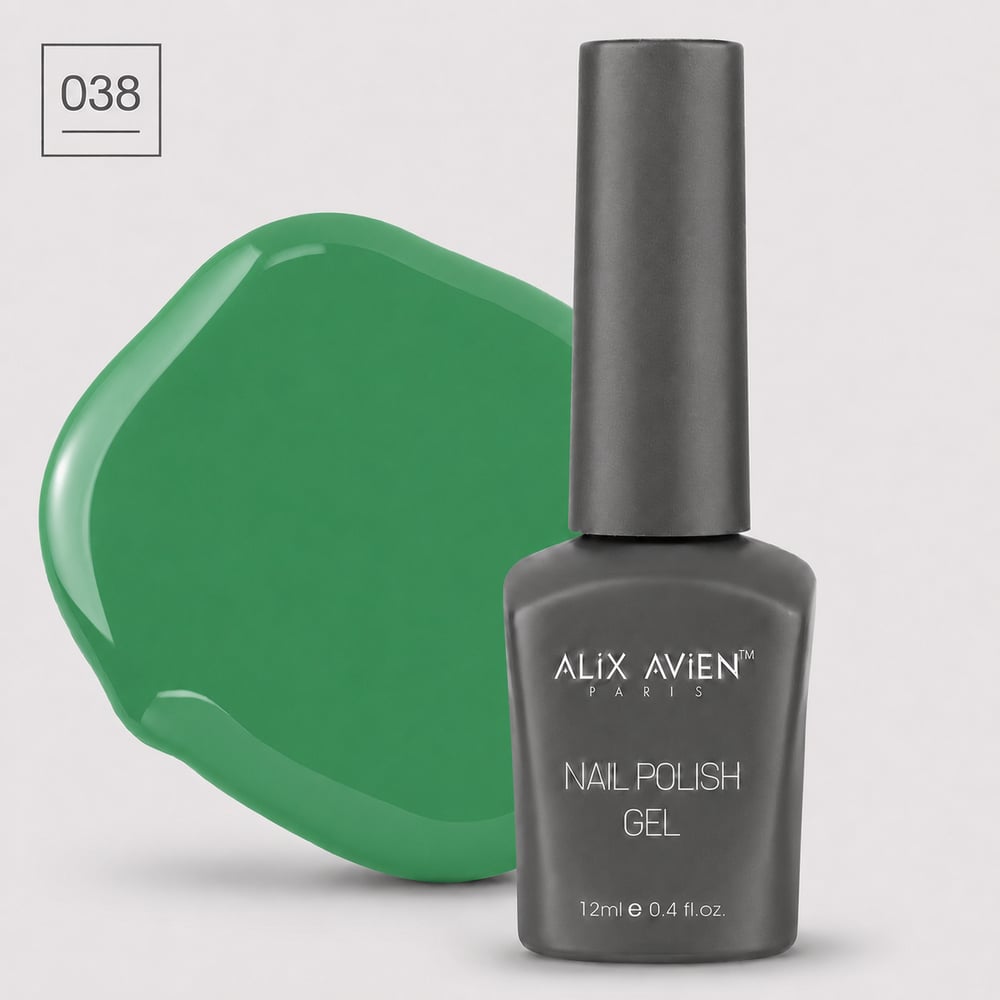 Klasik SeriAlix AvienAlix Avien Kalıcı Oje 12ml. 038 Çimen Yeşili