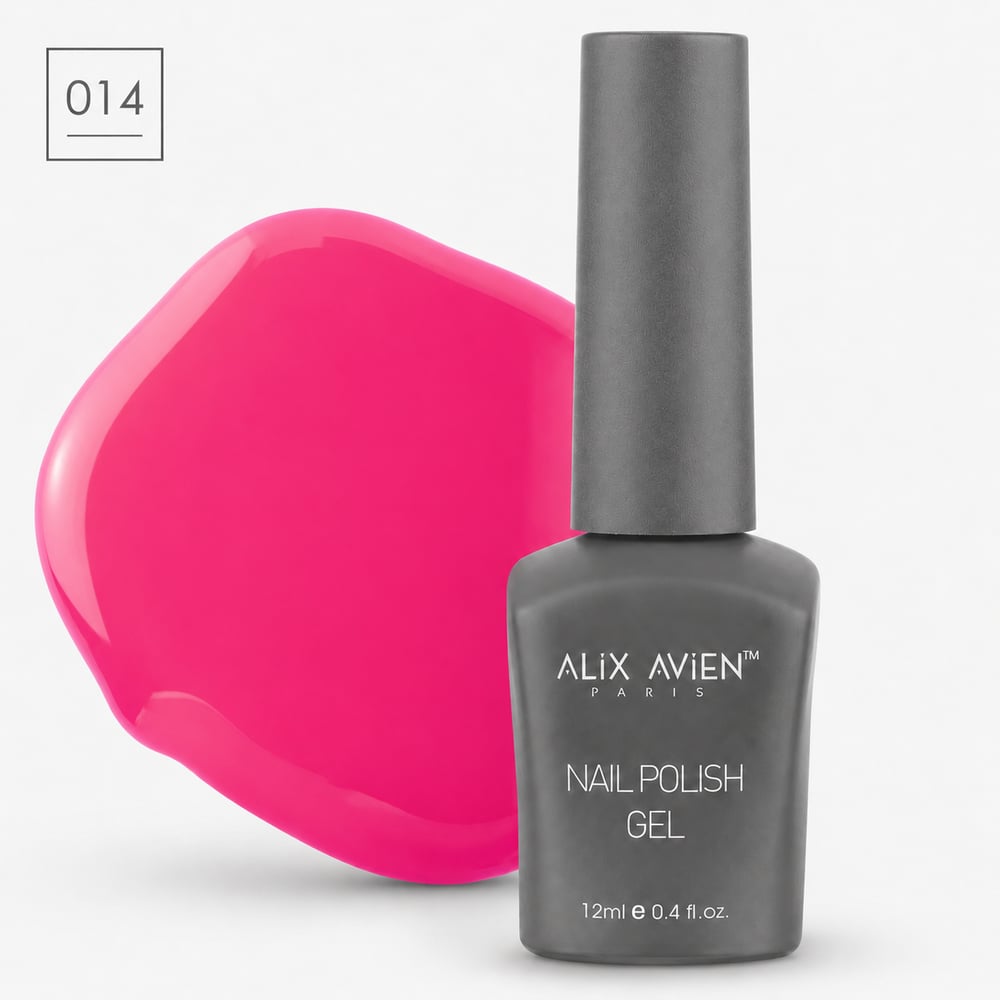 Klasik SeriAlix AvienAlix Avien Kalıcı Oje 12ml. 014 Neon Pembe