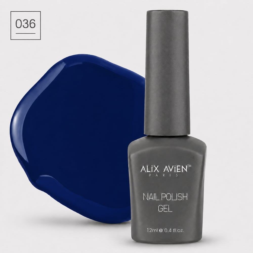 Klasik SeriAlix AvienAlix Avien Kalıcı Oje 12ml. 036 Kobalt Mavi