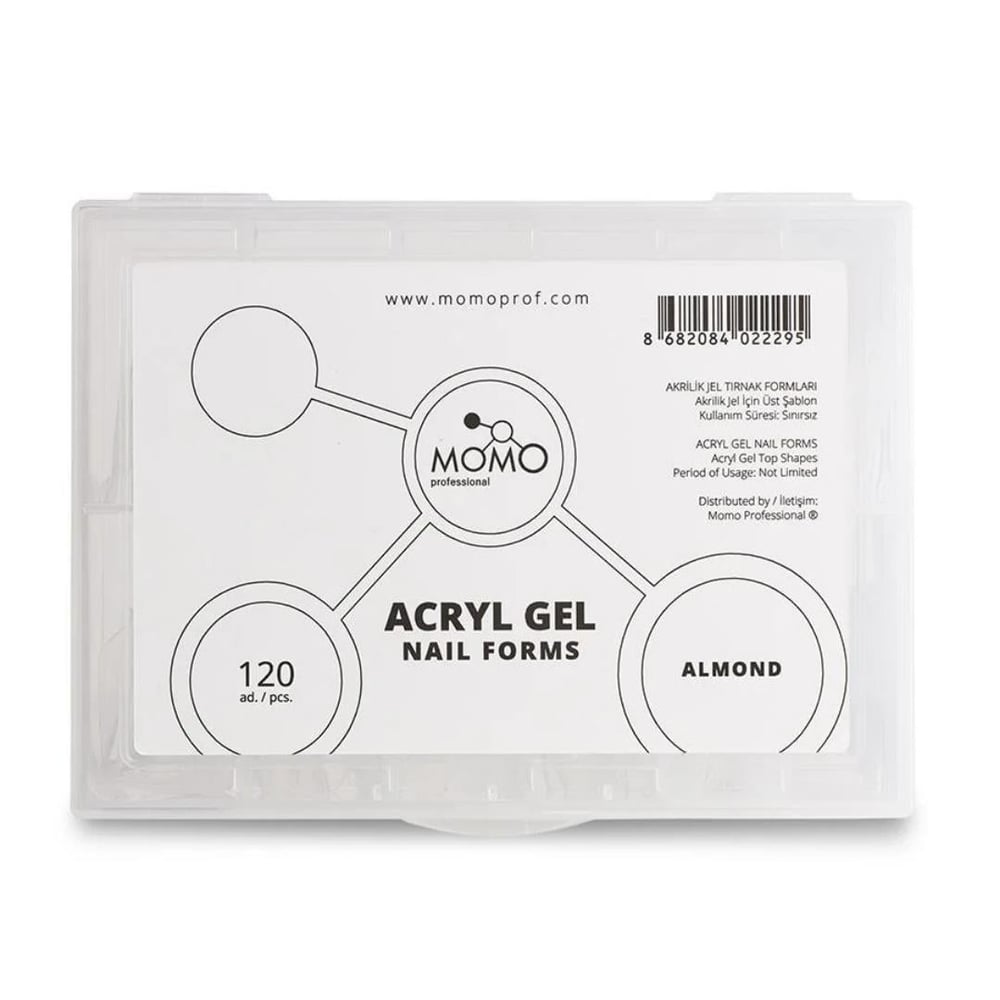 Momo Acryl Gel Tips 120pcs. Almond