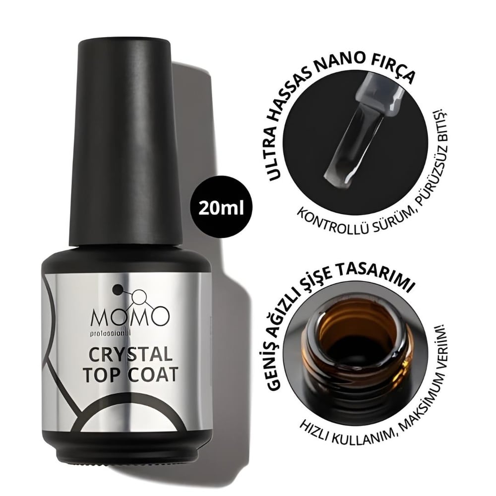 Momo Crystal Top Coat 20ml.