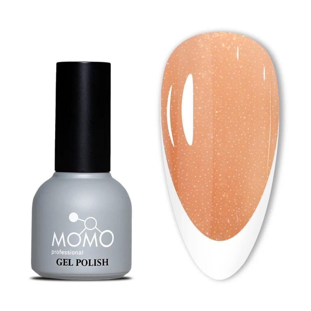 Momo French Cover Rubber Base Coat 10ml. FC08 Altın Simli Açık Bronz